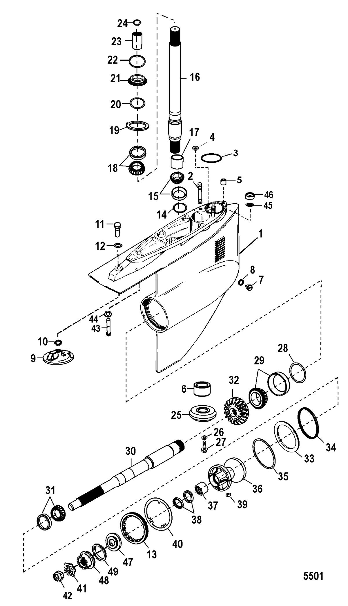 MERCRUISER BRAVO X (I-II-III) Gear Housing(Bravo Two)