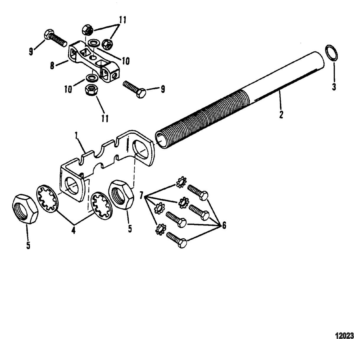 MERCURY/MARINER 150 / 175 / 200 XRI Steering Attaching Kit