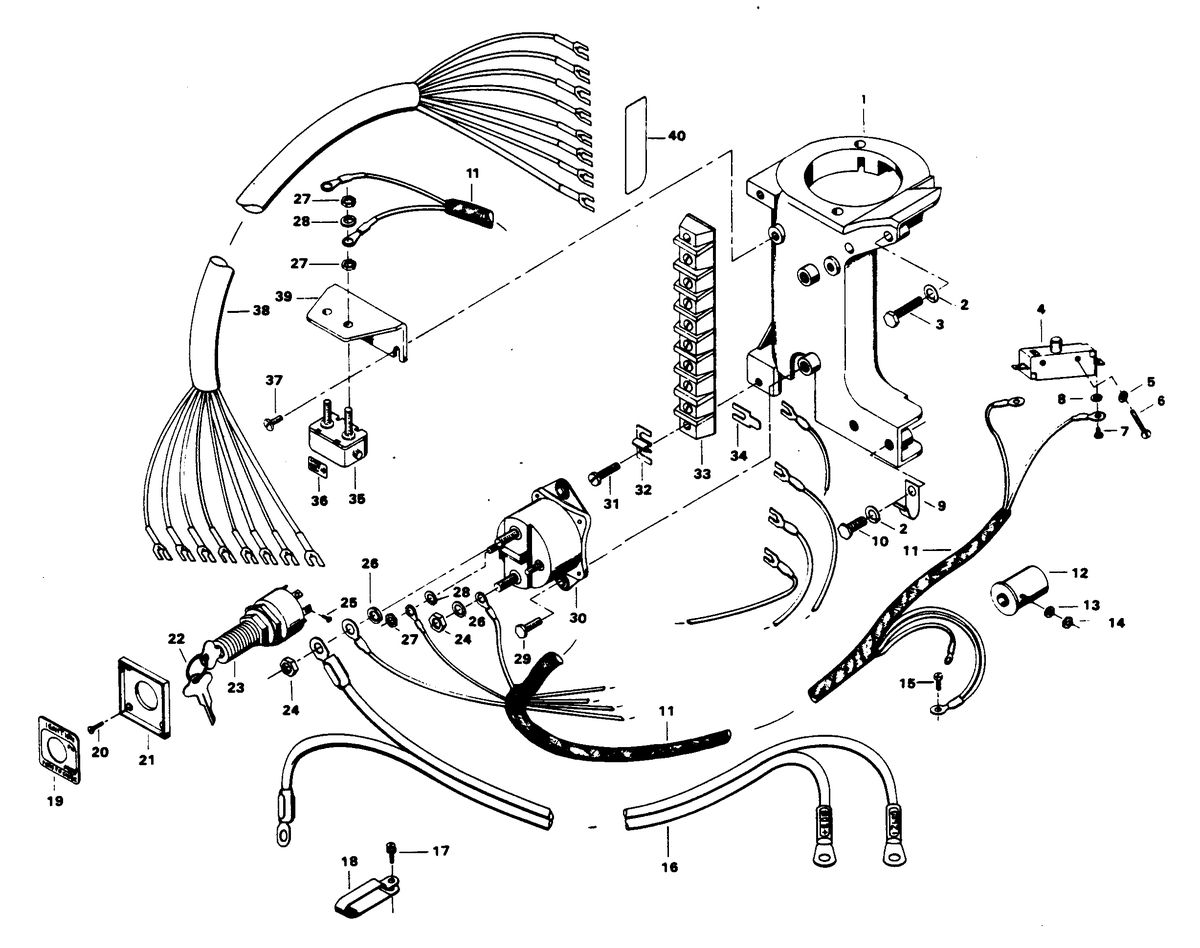 CHRYSLER 25 H.P. 257H3D 257B3D ELECTRICAL COMPONENTS