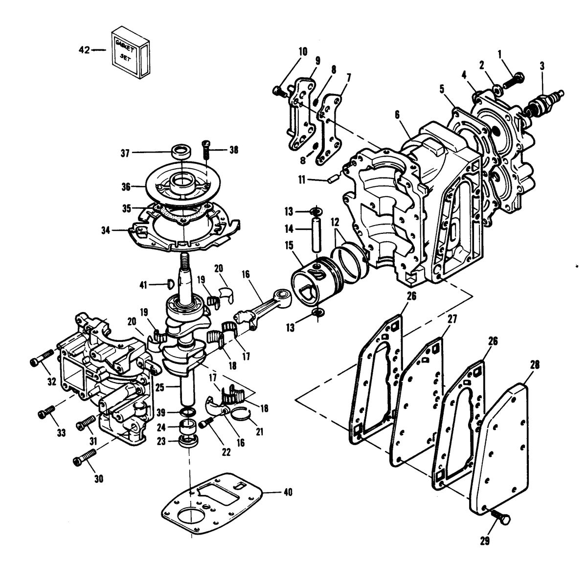 CHRYSLER 7.5 H.P. POWER HEAD