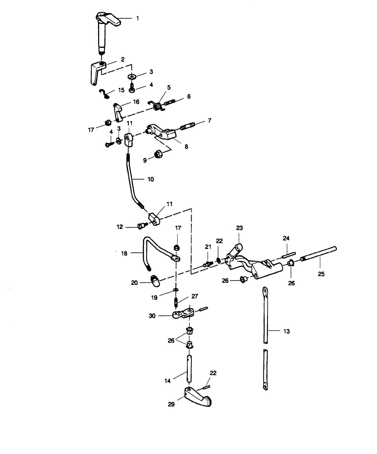 SEARS SEARS 7.5 H.P. SHIFT LINKAGE