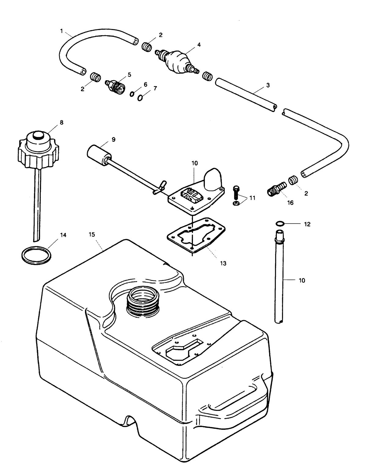 SEARS SEARS FUEL TANK AND LINE