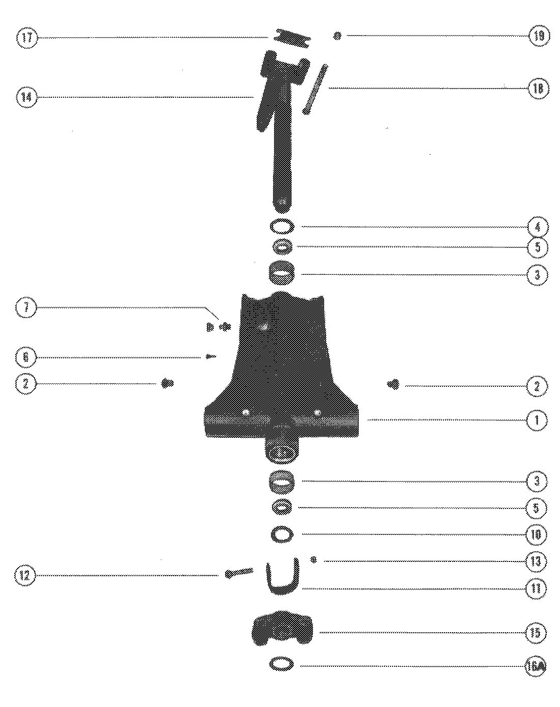 MERCURY 1500XS SWIVEL BRACKET ASSEMBLY