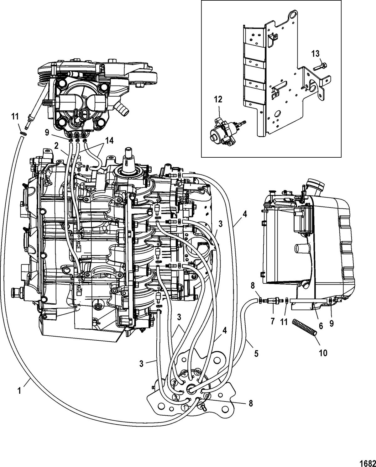 MERCURY/MARINER 75/90/115 DFI Oiling System
