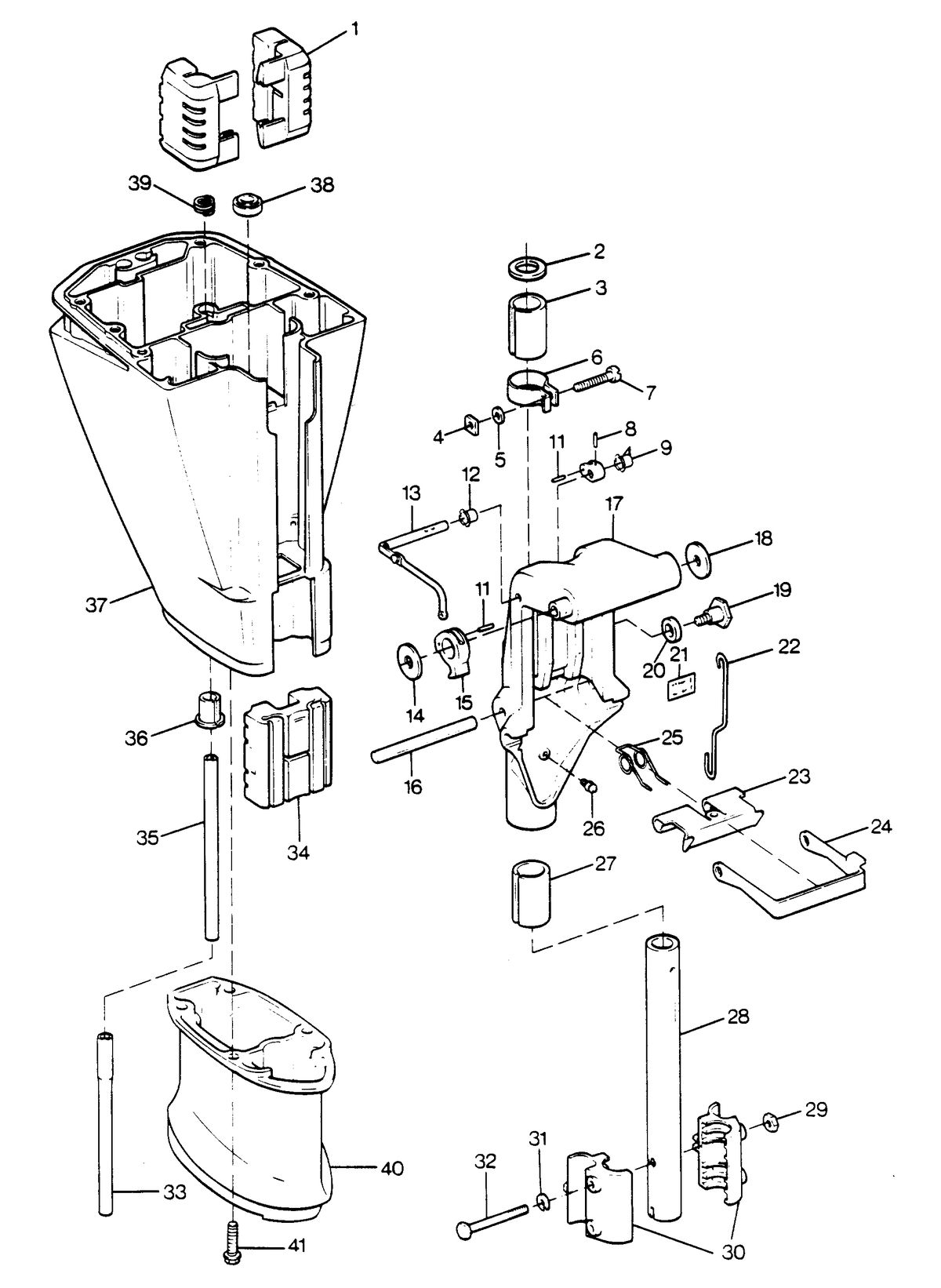 SEARS SEARS 15 H.P. MOTOR LEG AND SWIVEL BRACKET