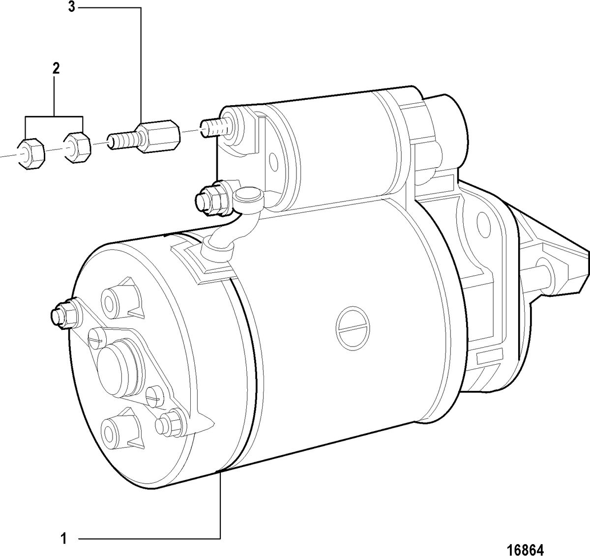 MERCRUISER CUMMINS/MERCRUISER 4.2 UNIFICATION Starter Motor