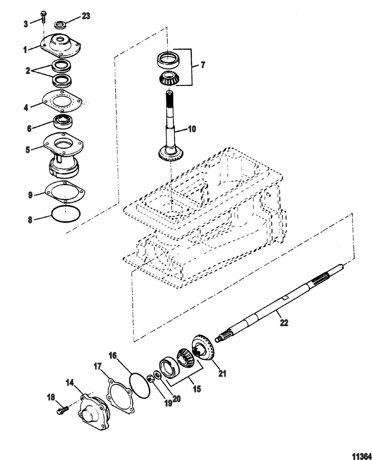 SPORTJET SPORT JET 90 Pinion And Impeller Shaft(Splined Drive)