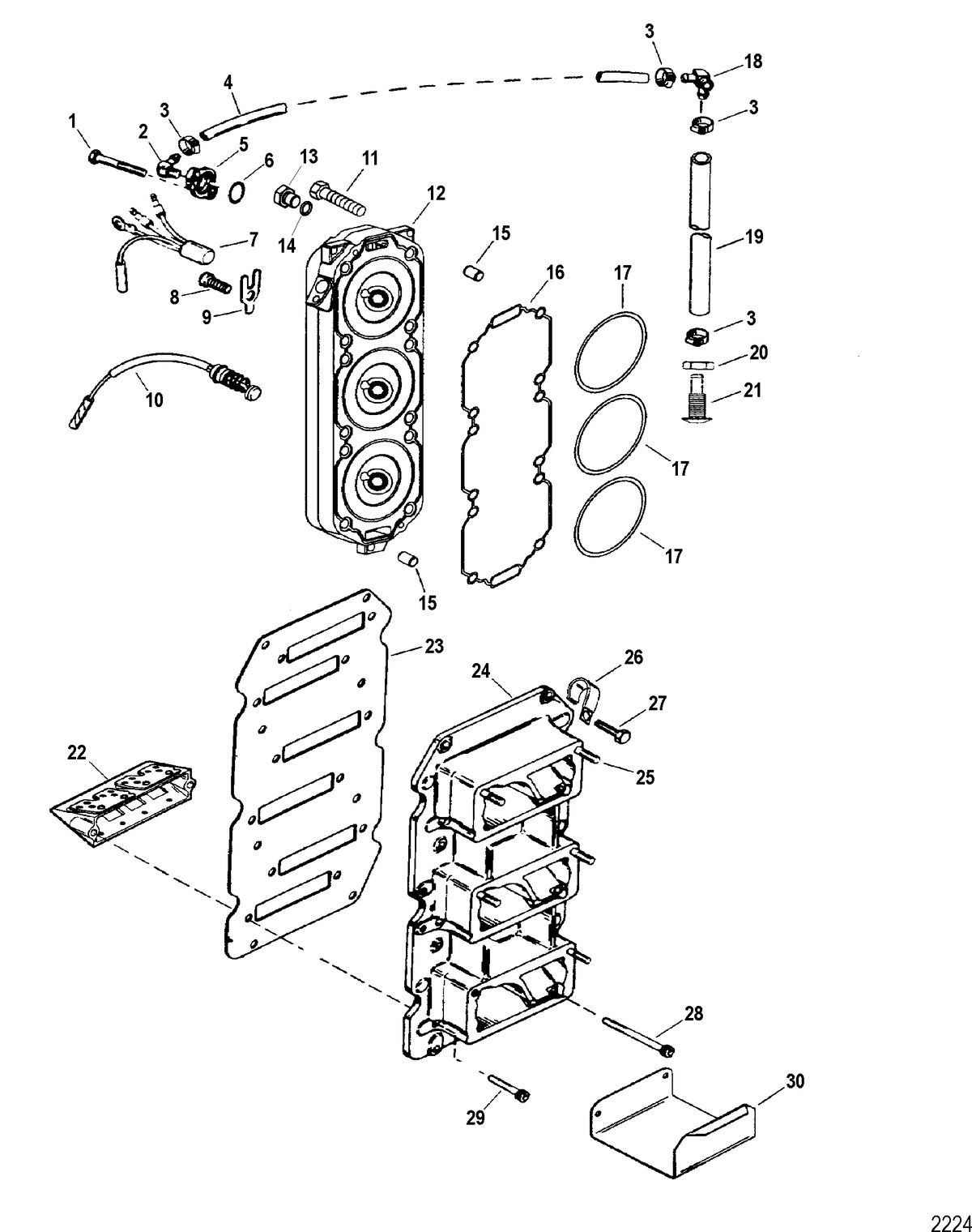 SPORTJET 175 XR2 JET DRIVE Reed Block And Cylinder Head