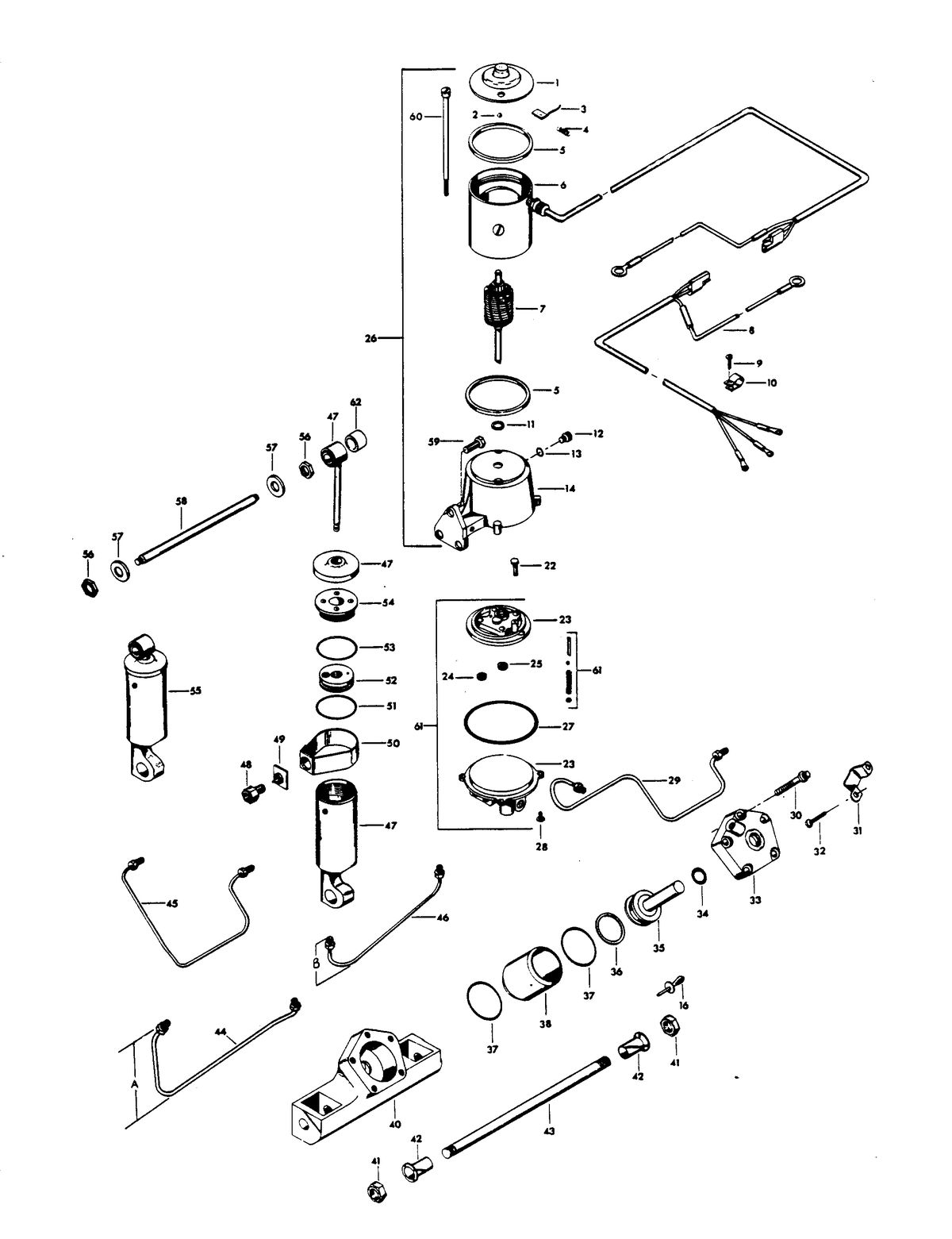 CHRYSLER 85 H.P. POWER TRIM UNIT