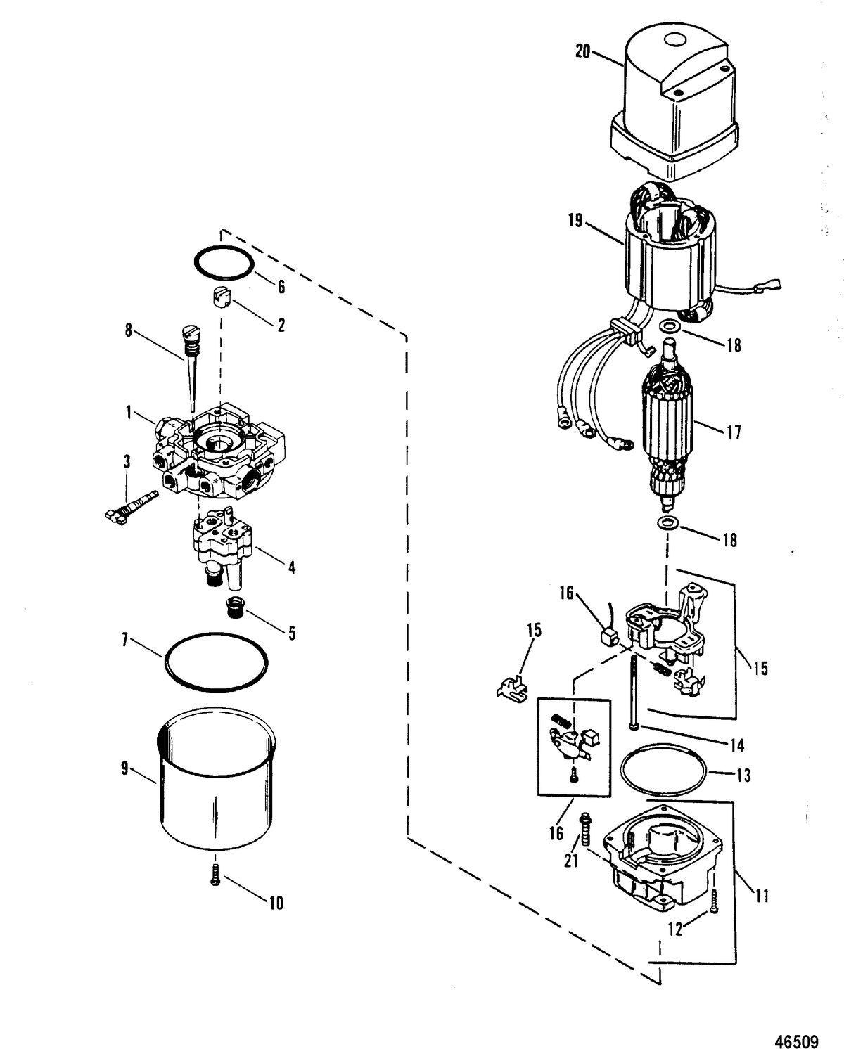 MERCURY 3.4 LITRE HYDRAULIC PUMP(DESIGN II)