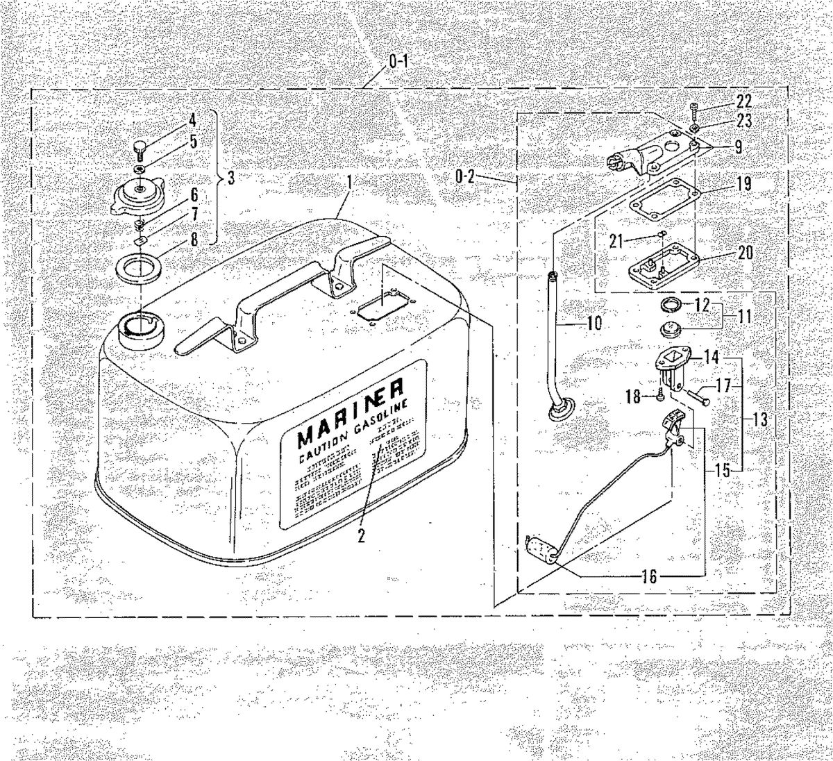 MARINER MARINER 60 FUEL TANK