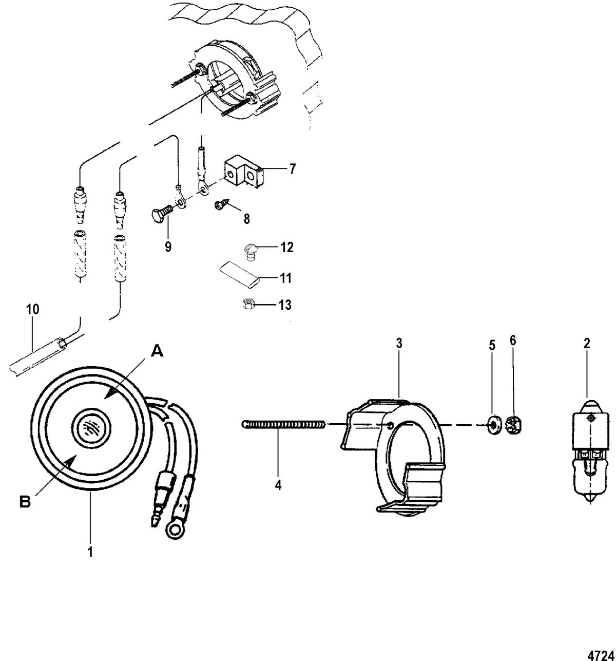 MERCURY/MARINER 13.5/15/15 BODENSEE (4-STROKE) Visual Warning