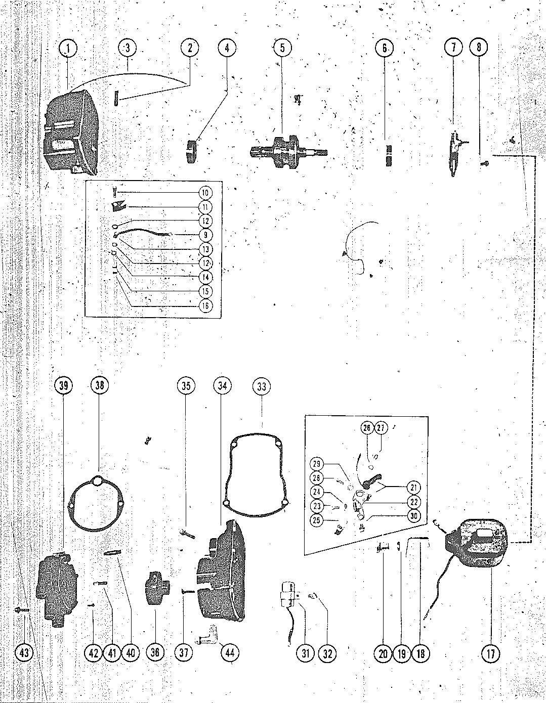 MARK MARK 58, MARK 55A, MARK 58A MAGNETO ASSEMBLY, COMPLETE