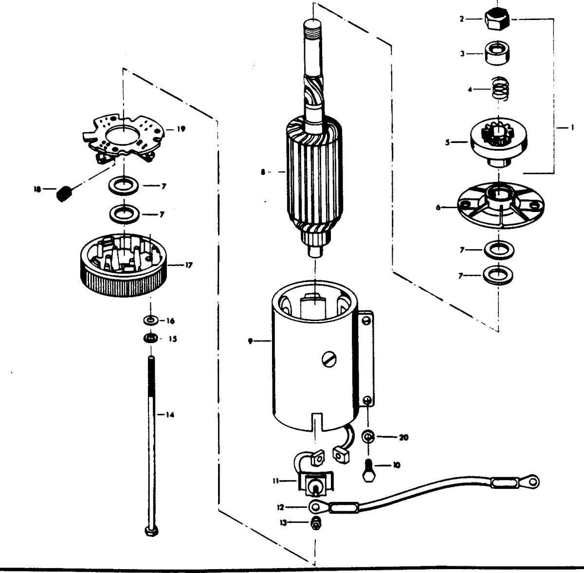 CHRYSLER 55 H.P. STARTER