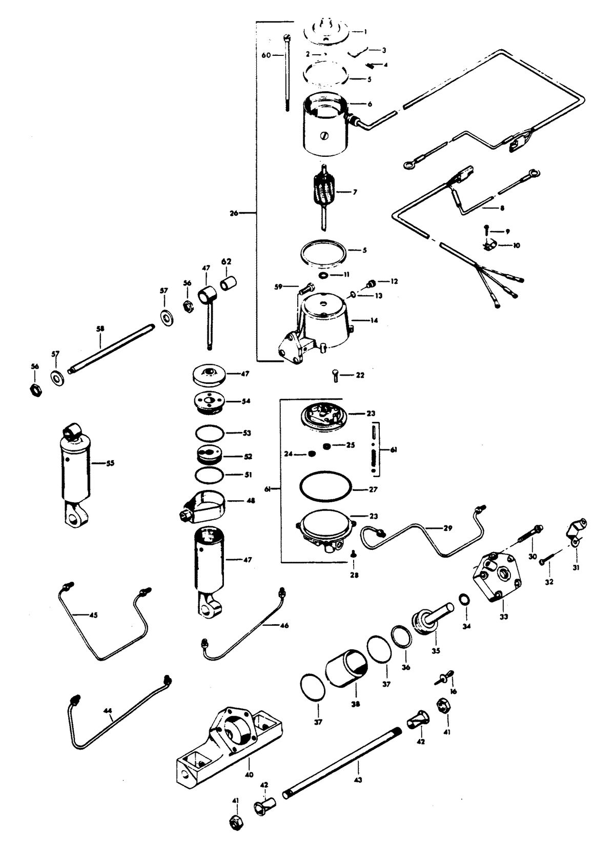 CHRYSLER 115 H.P. POWER TRIM UNIT