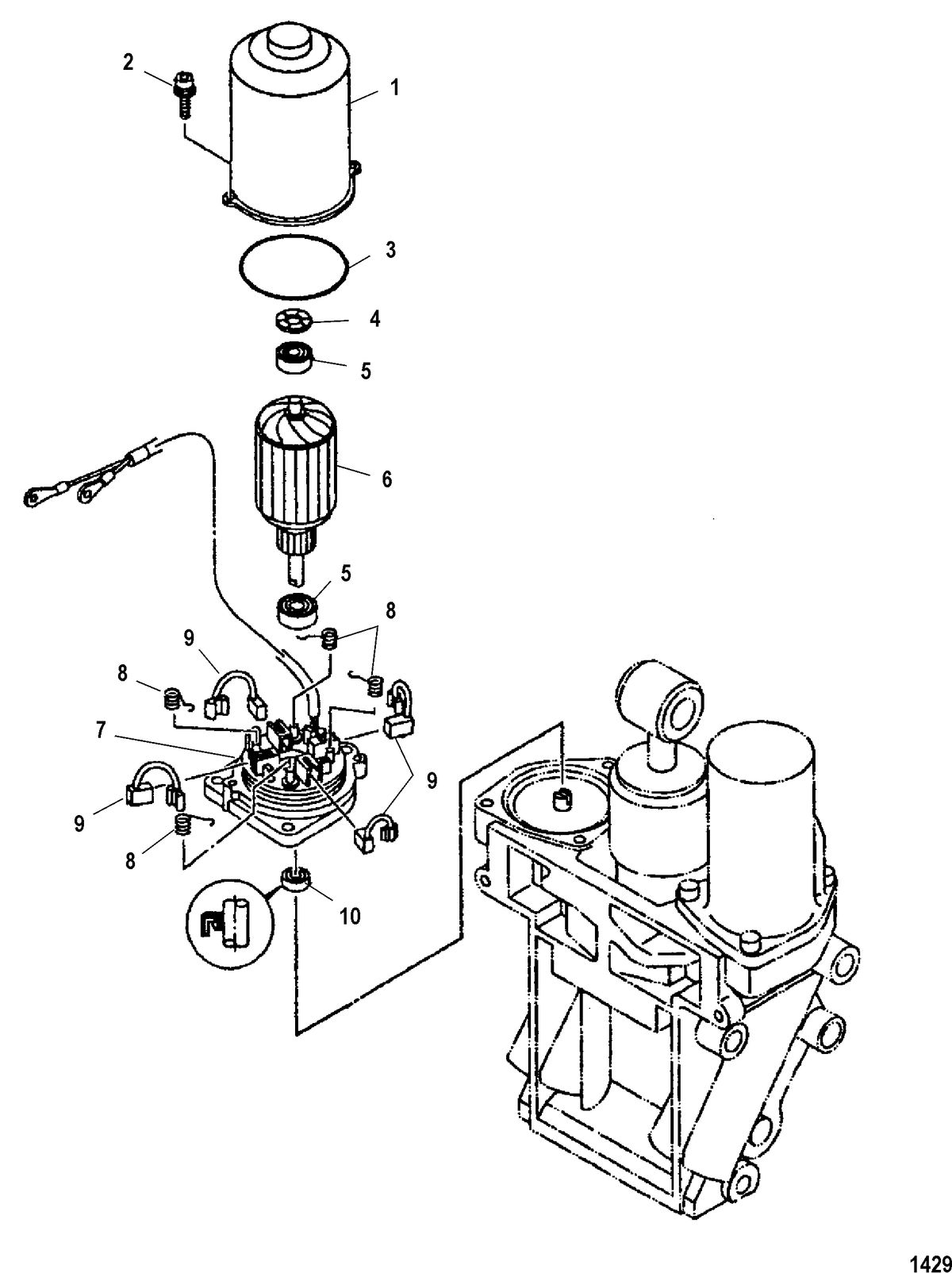 MERCURY/MARINER 225 EFI 4-STROKE Power Trim Motor