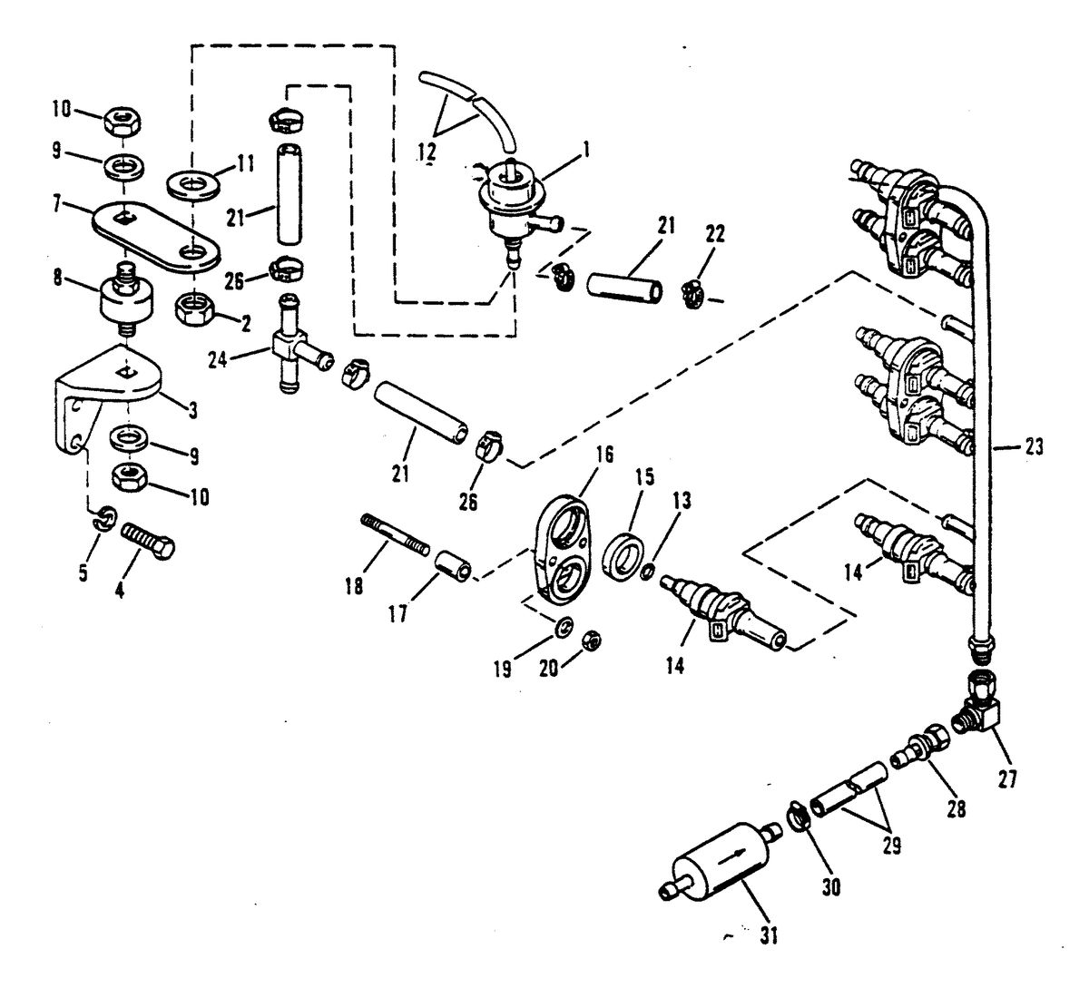 RACE OUTBOARD 2.5L EFI 2.5L EFI OFFSHORE FUEL INJECTORS