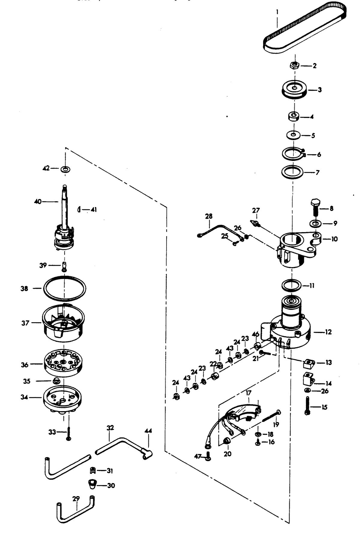 CHRYSLER 115 H.P. DISTRIBUTOR