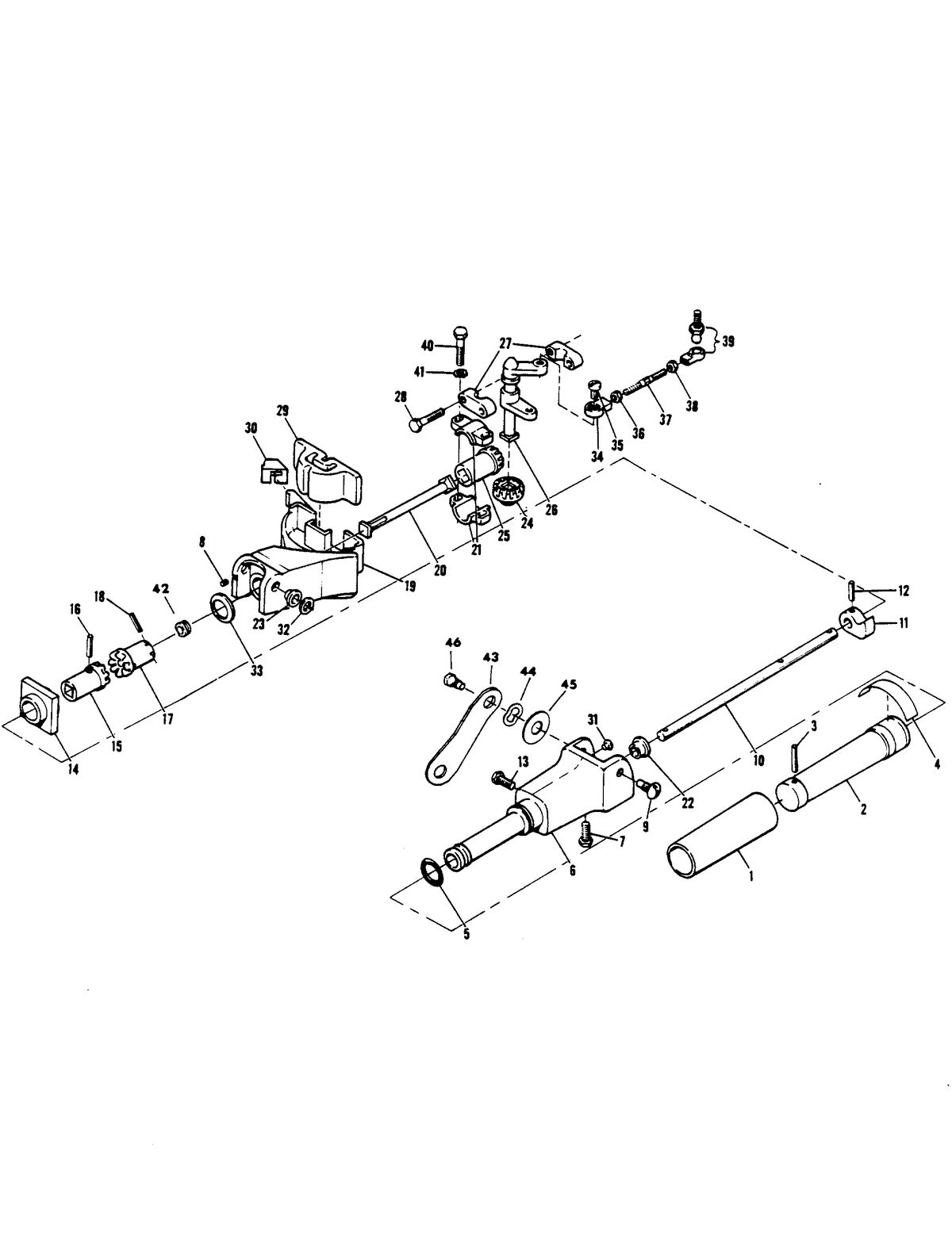 CHRYSLER 6 H.P. SAILOR STEERING ARM