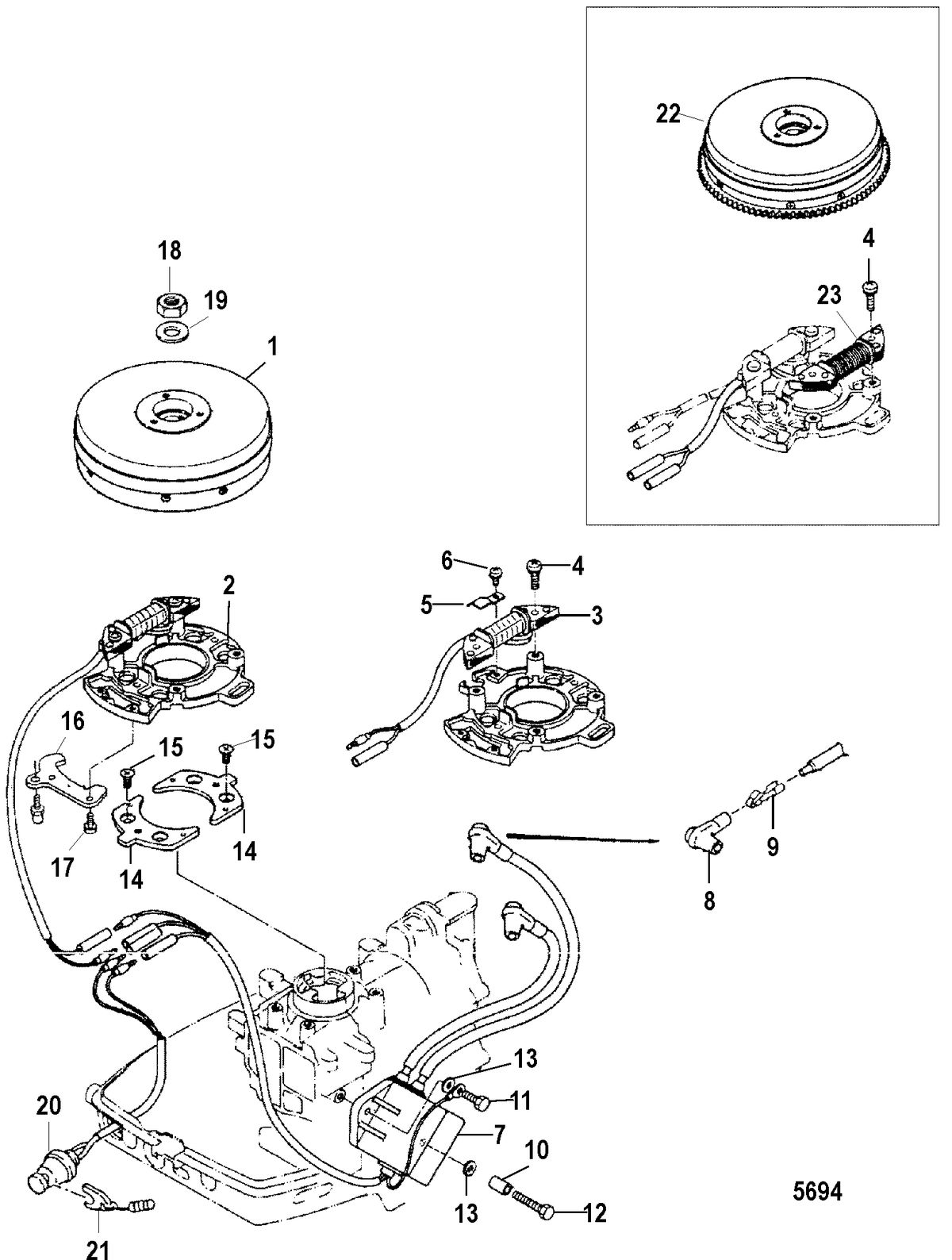 MERCURY/MARINER 6/8/9.8 2-STROKE (INTERNATIONAL) Electrical Components
