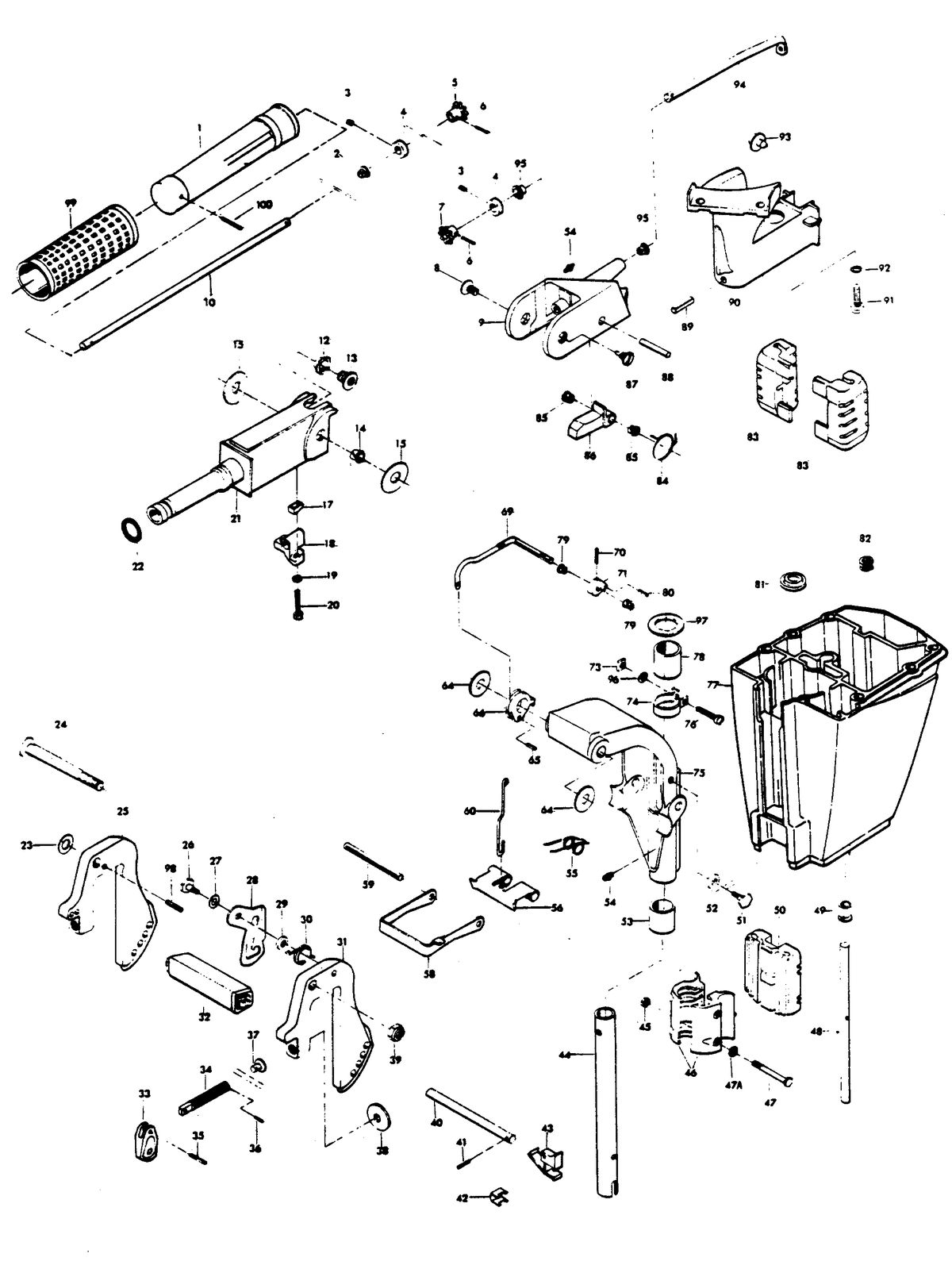 CHRYSLER 10 AND 15 H.P. MOTOR LEG