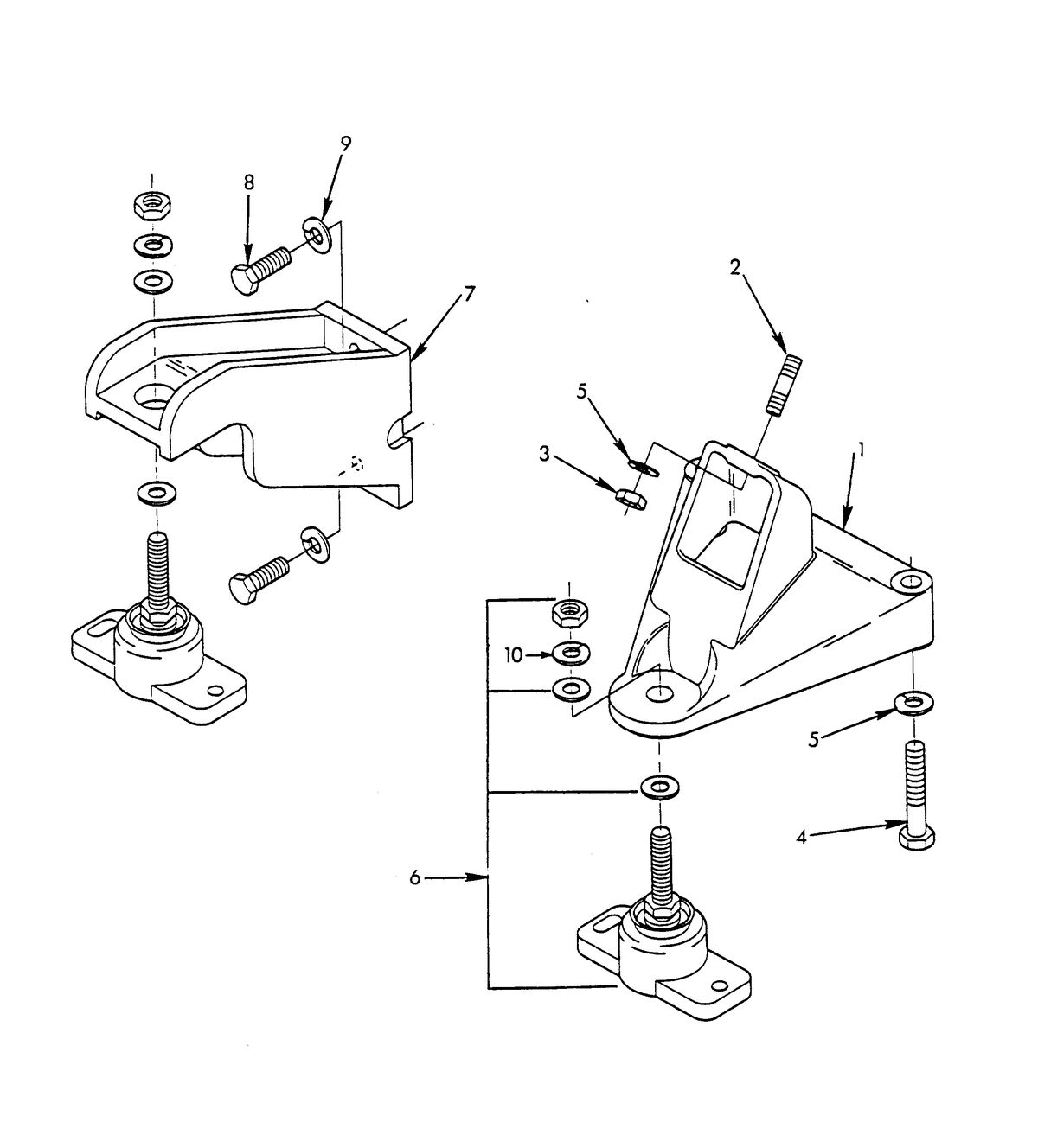 U.S. MARINE US MARINE 351 INBOARDS ENGINE AND TRANSMISSION MOUNTS