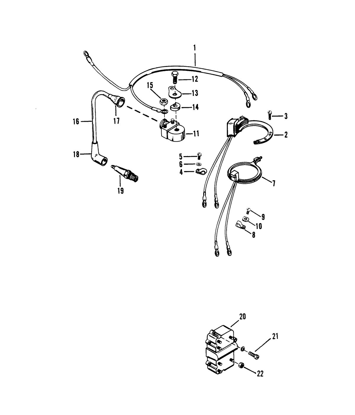 MERCURY MERCURY 18/25 IGNITION COMPONENTS