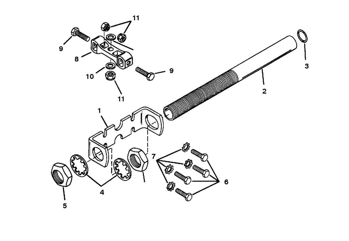 RACE OUTBOARD 225 (EFI) PRO-MAX/SUPER MAGNUM STEERING ATTACHING KIT