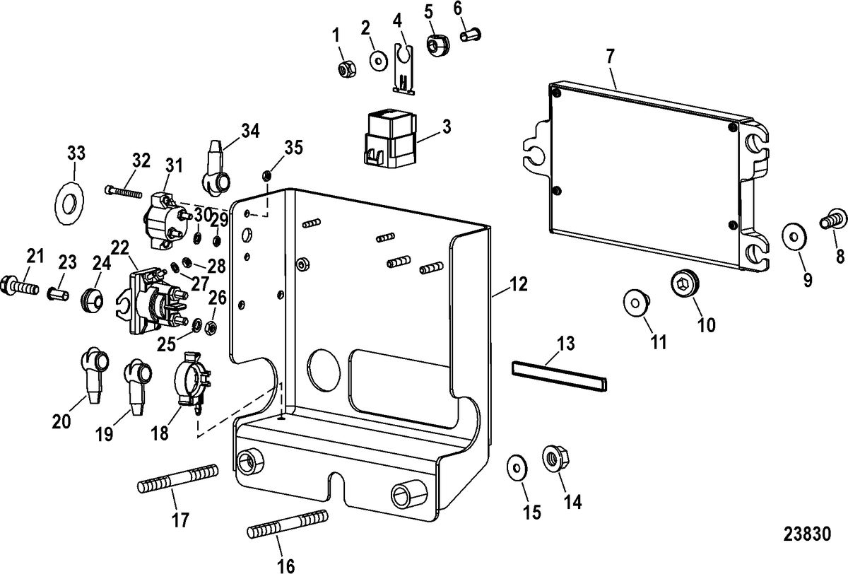 RACE STERNDRIVE 662 SCI Electrical Components(Mounting Box)