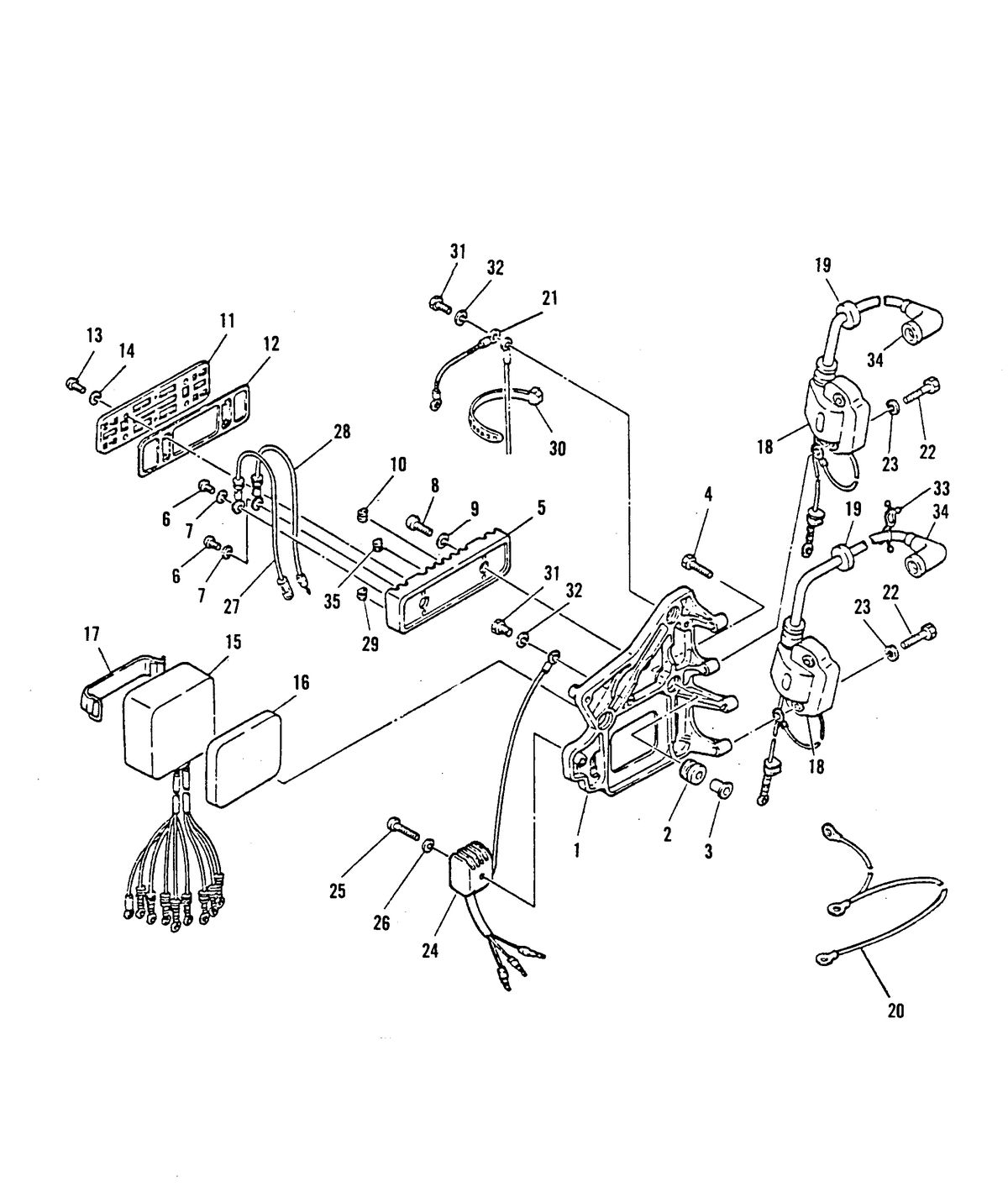 MARINER 55 HP C.D.I. IGNITION COMPONENTS