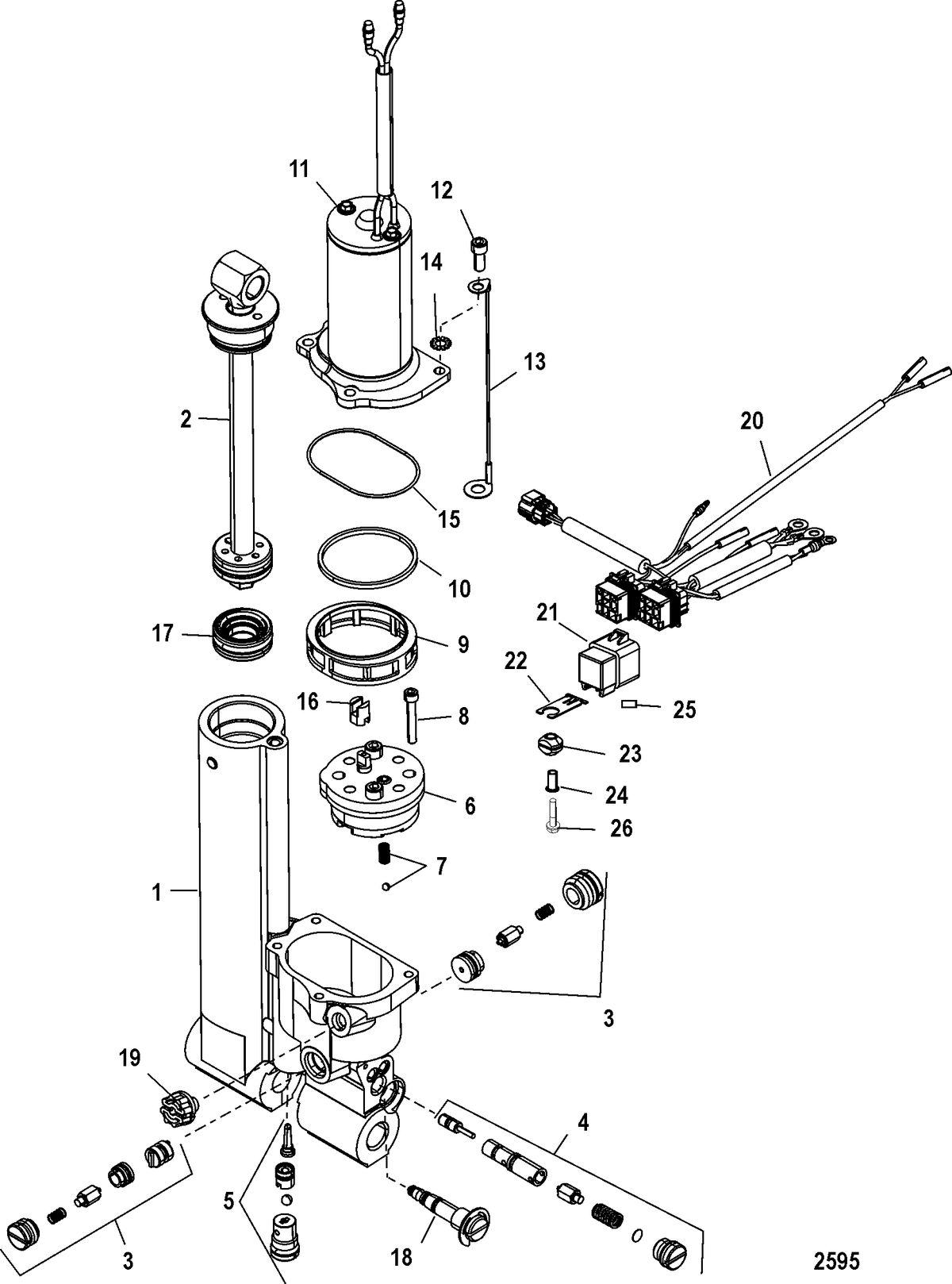 MERCURY/MARINER 25 (4-STROKE) Power Trim