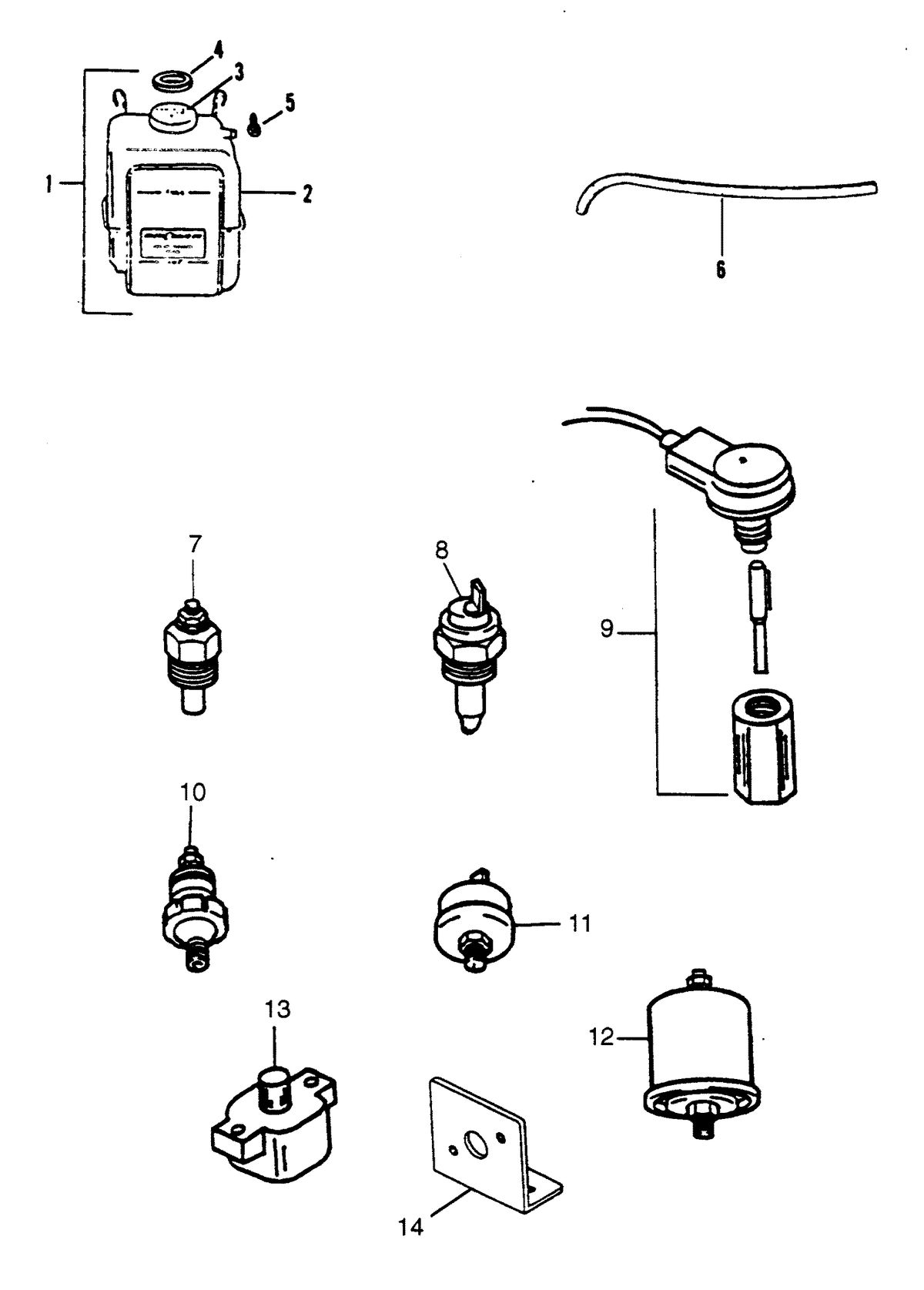 MERCRUISER HINO DIESEL 310 H.P. W06DTA-EAEB MISCELLANEOUS ENGINE PARTS