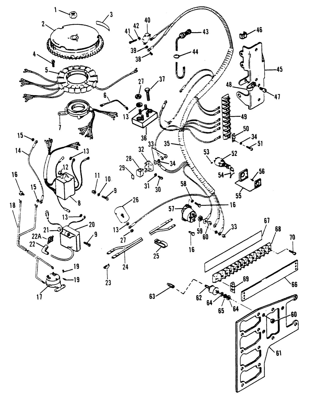 FORCE 120 H.P. IGNITION COMPONENTS (90A,91C)