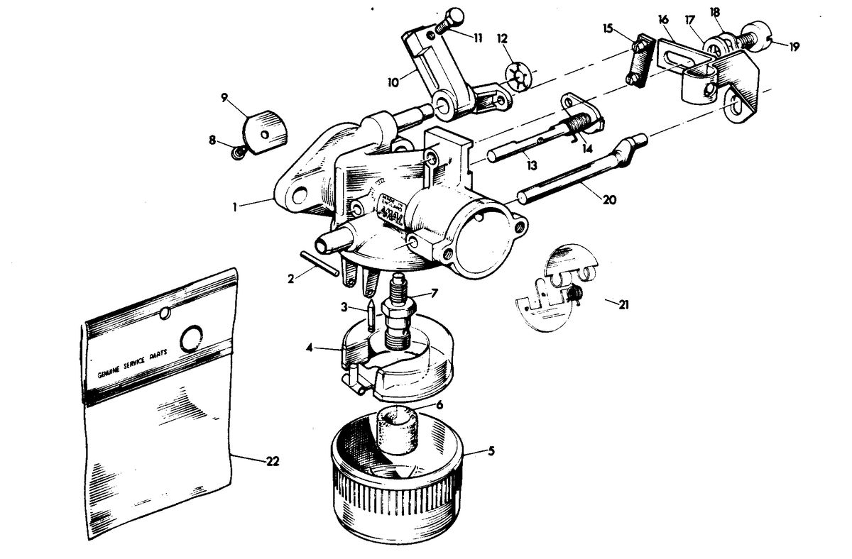 CHRYSLER 4.9 H.P. CARBURETOR
