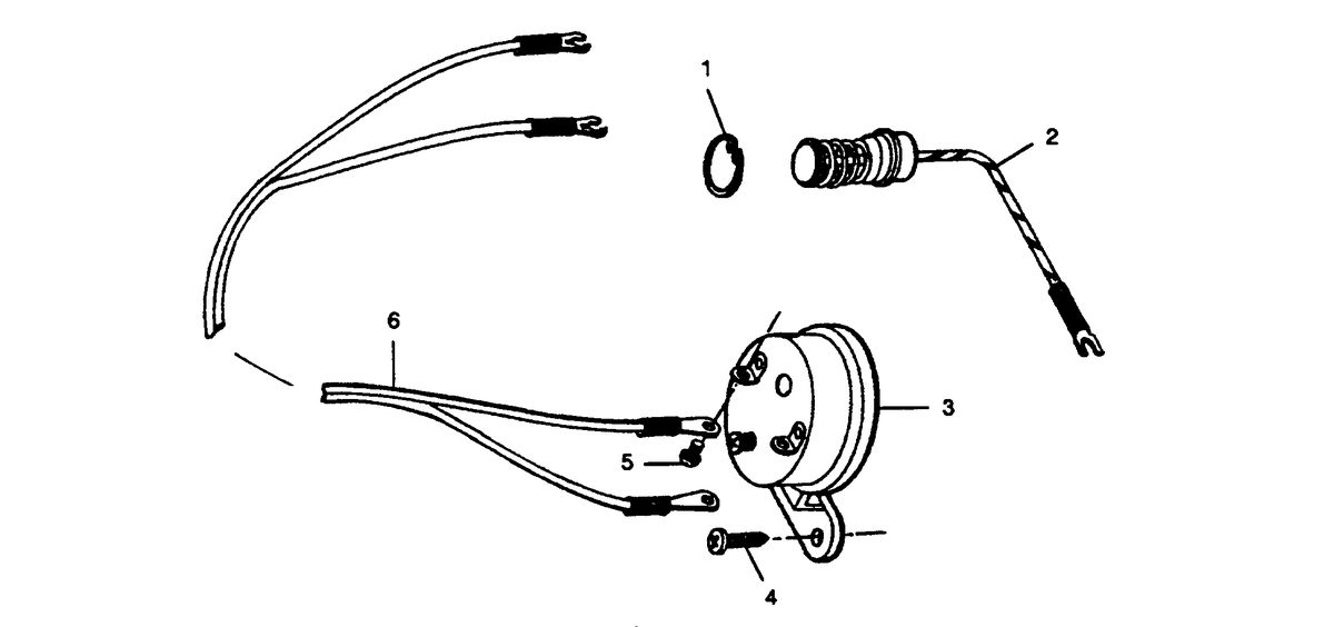 FORCE FORCE 1989 25 H.P. "A" MODELS OVERHEAT BUZZER
