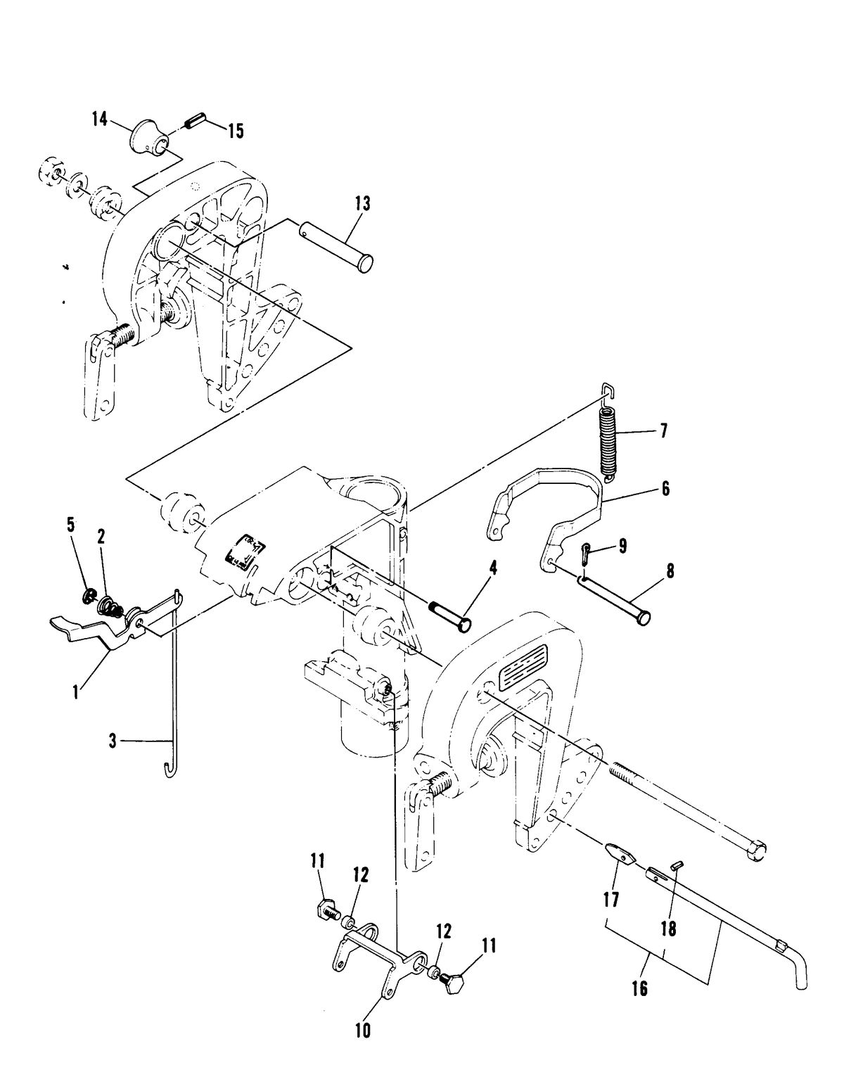MARINER 15 H.P. W/MARATHON REVERSE TILT LOCK