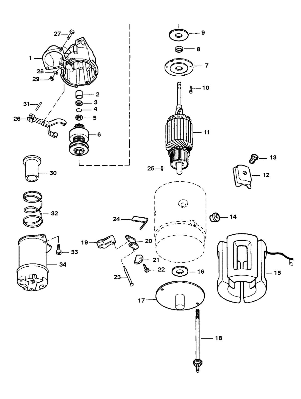 MERCRUISER 5.7L INBOARD ENGINE STARTER MOTOR