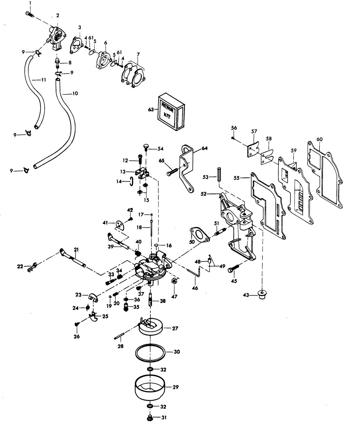 CHRYSLER 15 H.P. FUEL SYSTEM