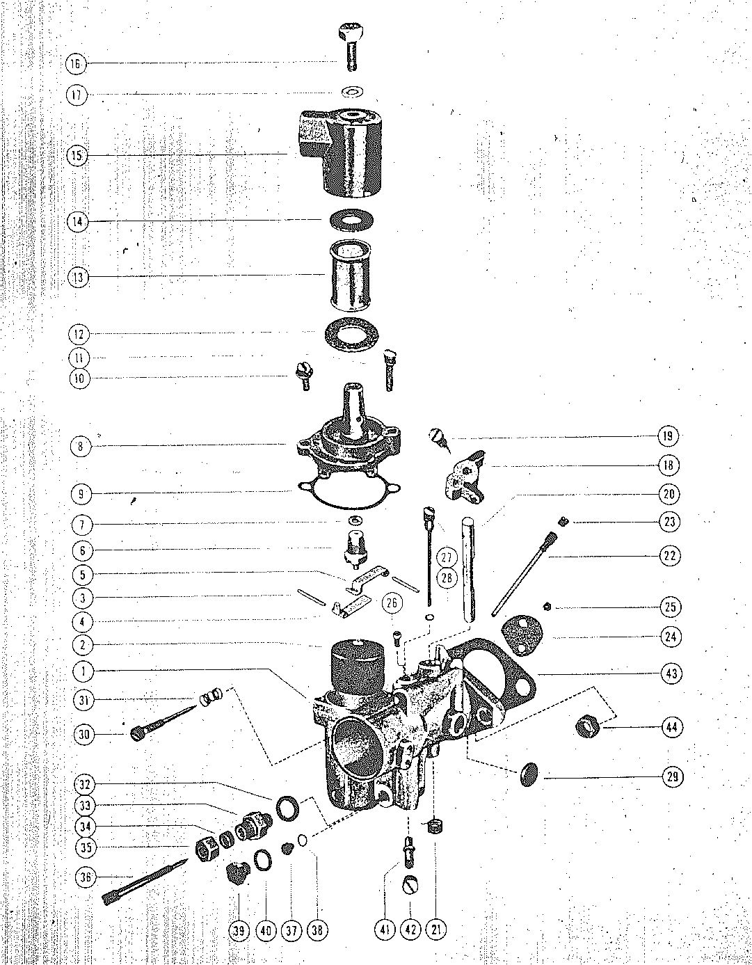 MARK MARK 10, 10A, 15A, 28, 28A CARBURETOR ASSEMBLY, COMPLETE