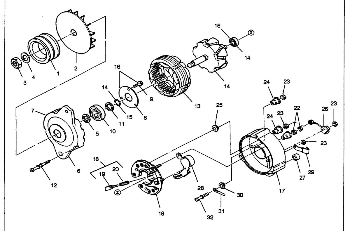 U.S. MARINE US MARINE EH 700TI DIESEL ALTERNATOR FIGURE 1-J6