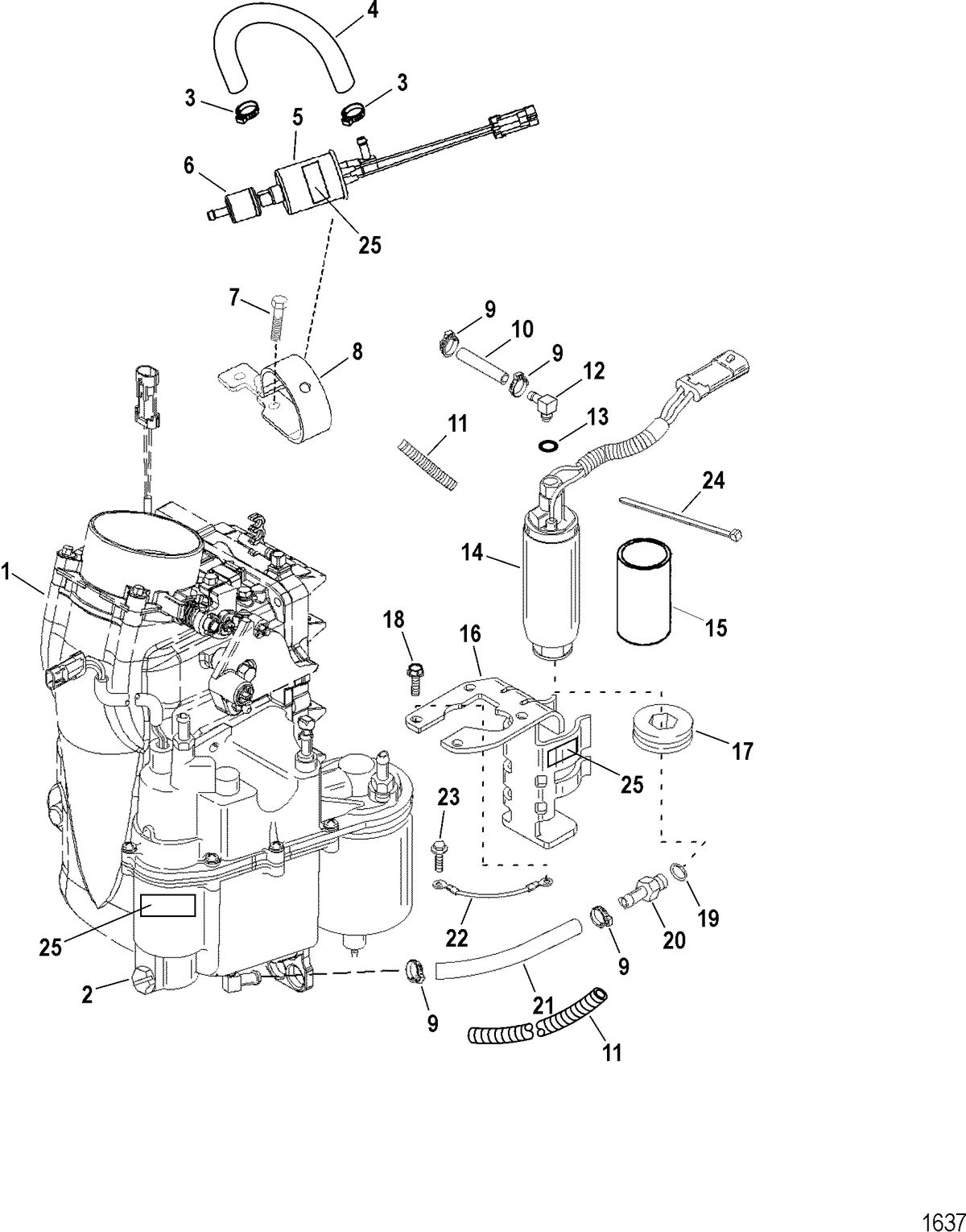 SPORTJET 250 DFI AND 250 DFI M2 JET DRIVE Air Handler Assembly