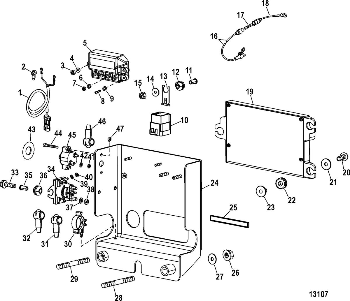 RACE STERNDRIVE 600 SCI Electrical Components(Mounting Box)