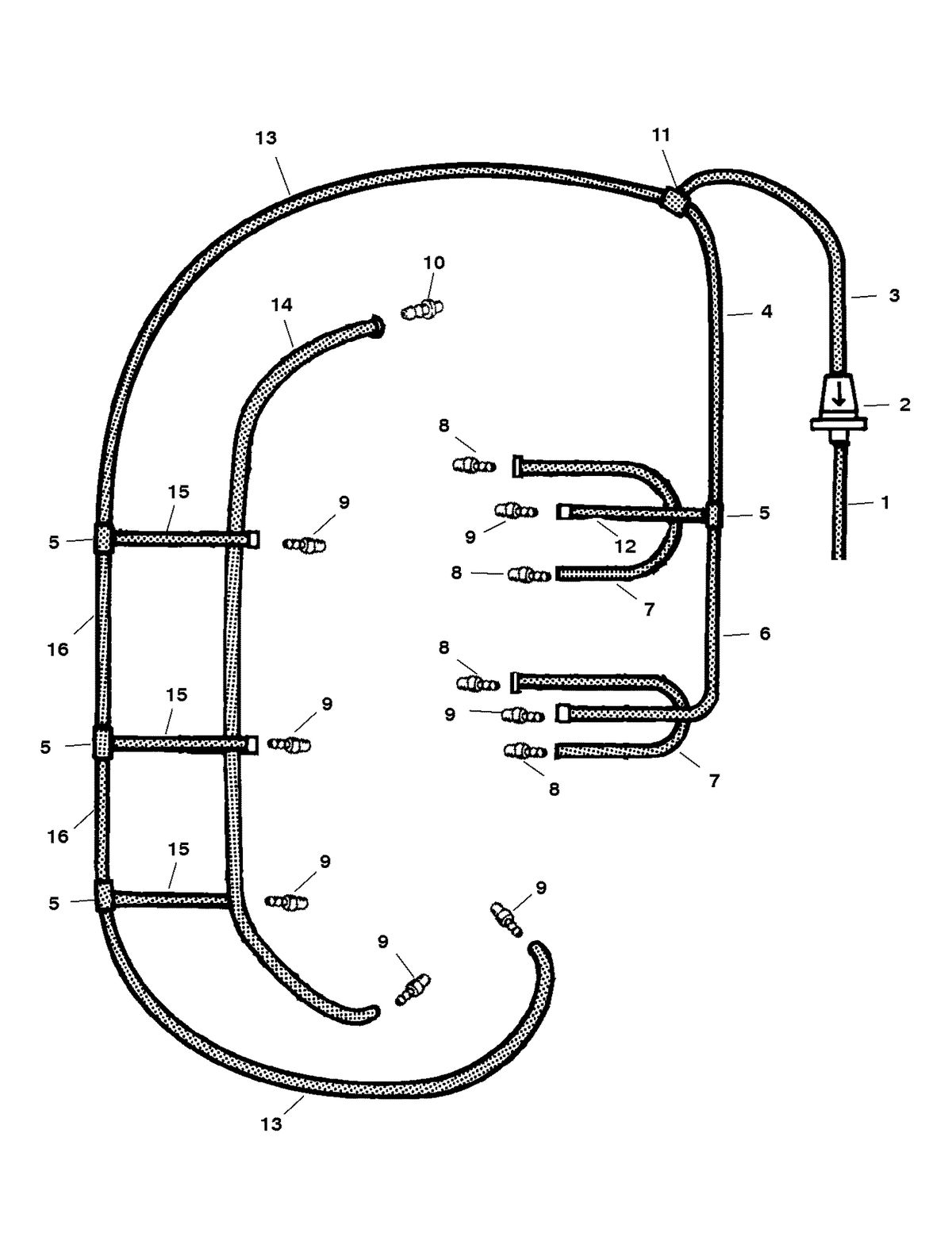RACE OUTBOARD 225 (EFI) PRO-MAX/SUPER MAGNUM BLEED SYSTEM