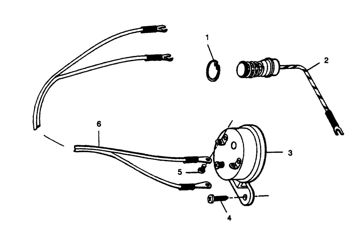 FORCE FORCE 1989 35 H.P. "C" MODELS OVERHEAT BUZZER