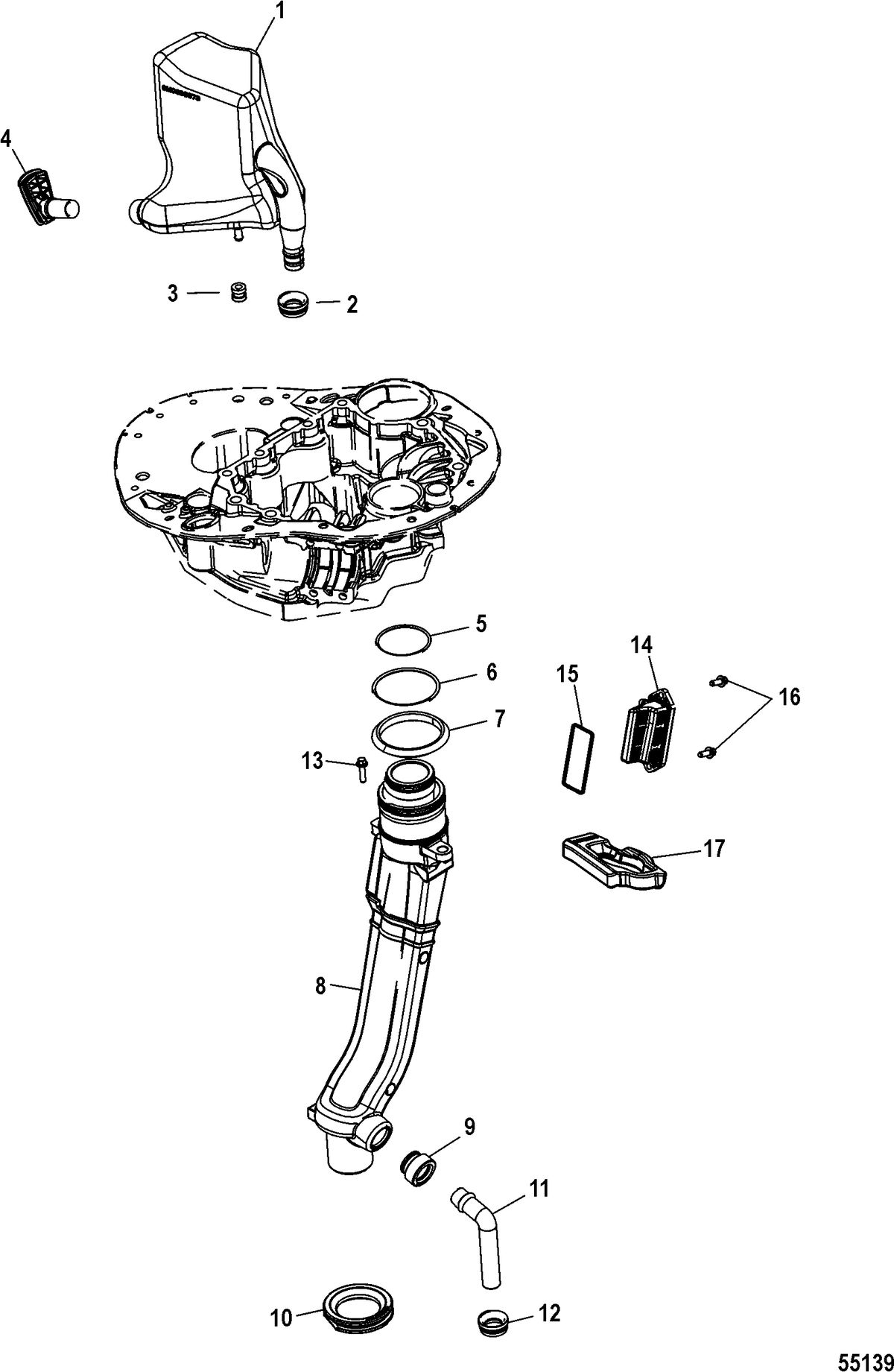 MERCURY/MARINER 75-115 4-STROKE Exhaust