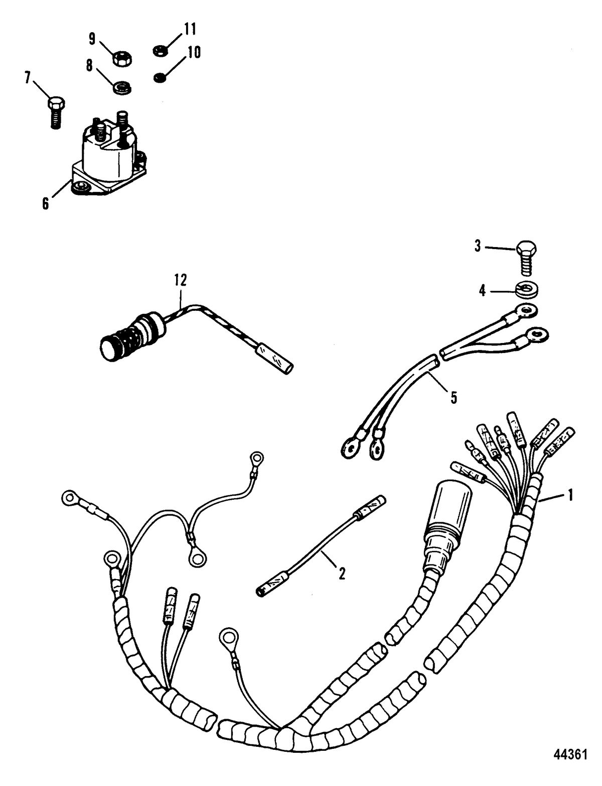 FORCE 90 HP (1995) FORCE Electrical Components