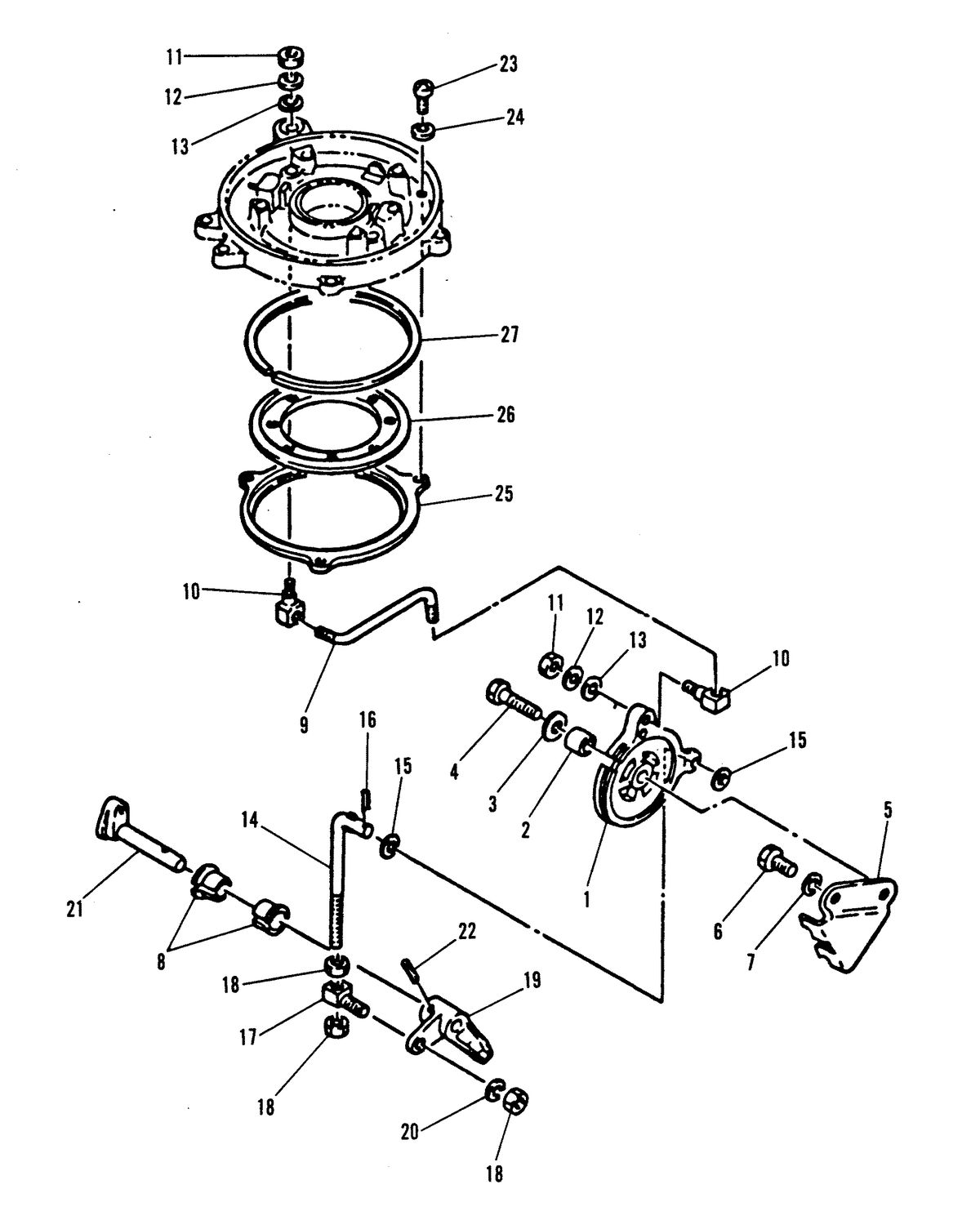 MARINER MARINER W25 THROTTLE CONTROL