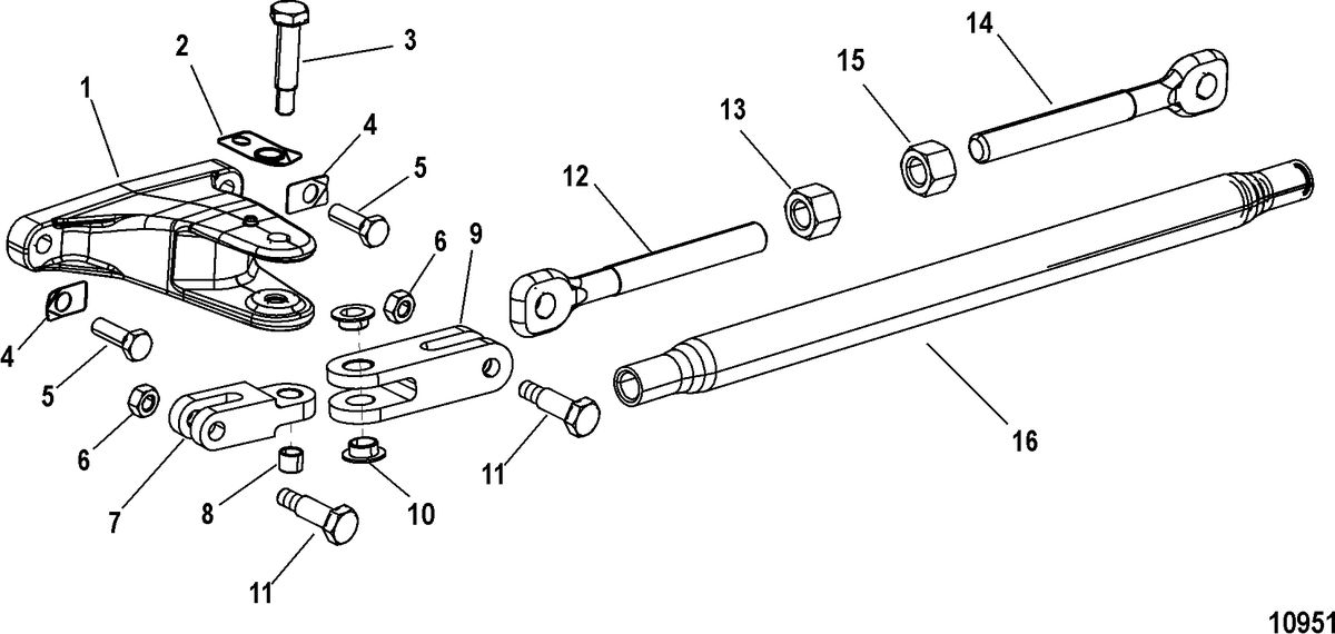 ACCESSORIES STEERING SYSTEMS AND COMPONENTS Tie Bar Kit-Plus One(892726A01 and 892728A01)