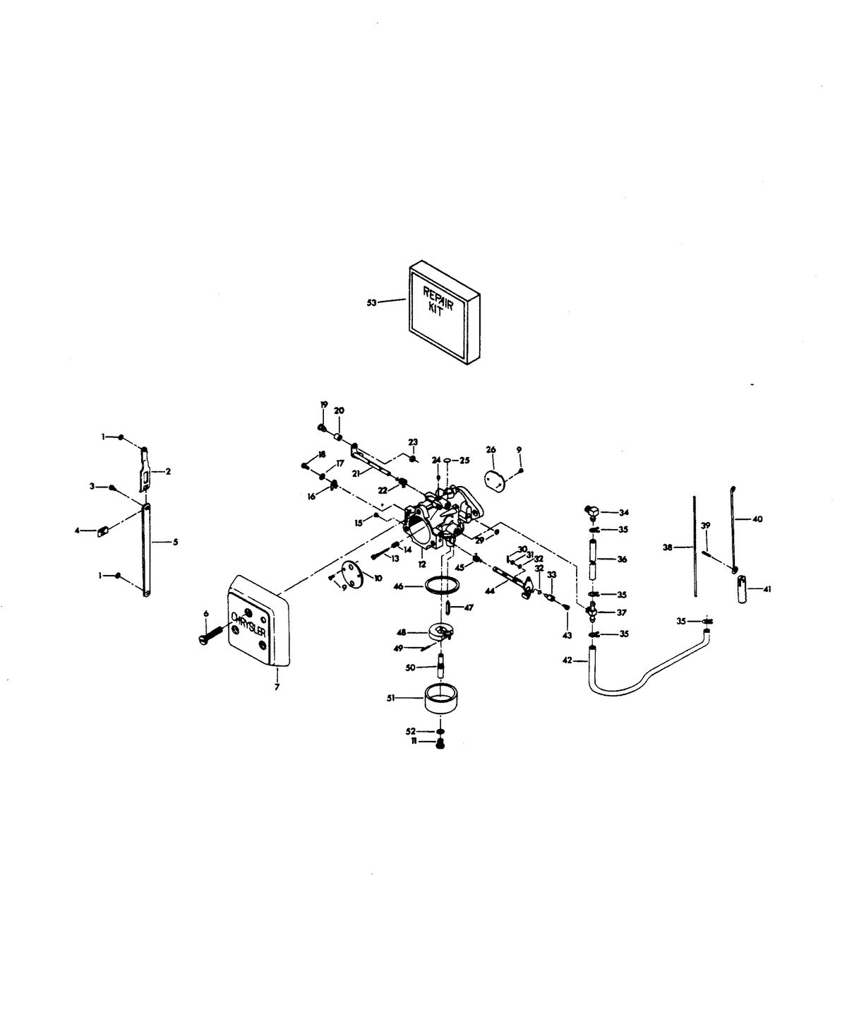 CHRYSLER 115 H.P. CARBURETOR
