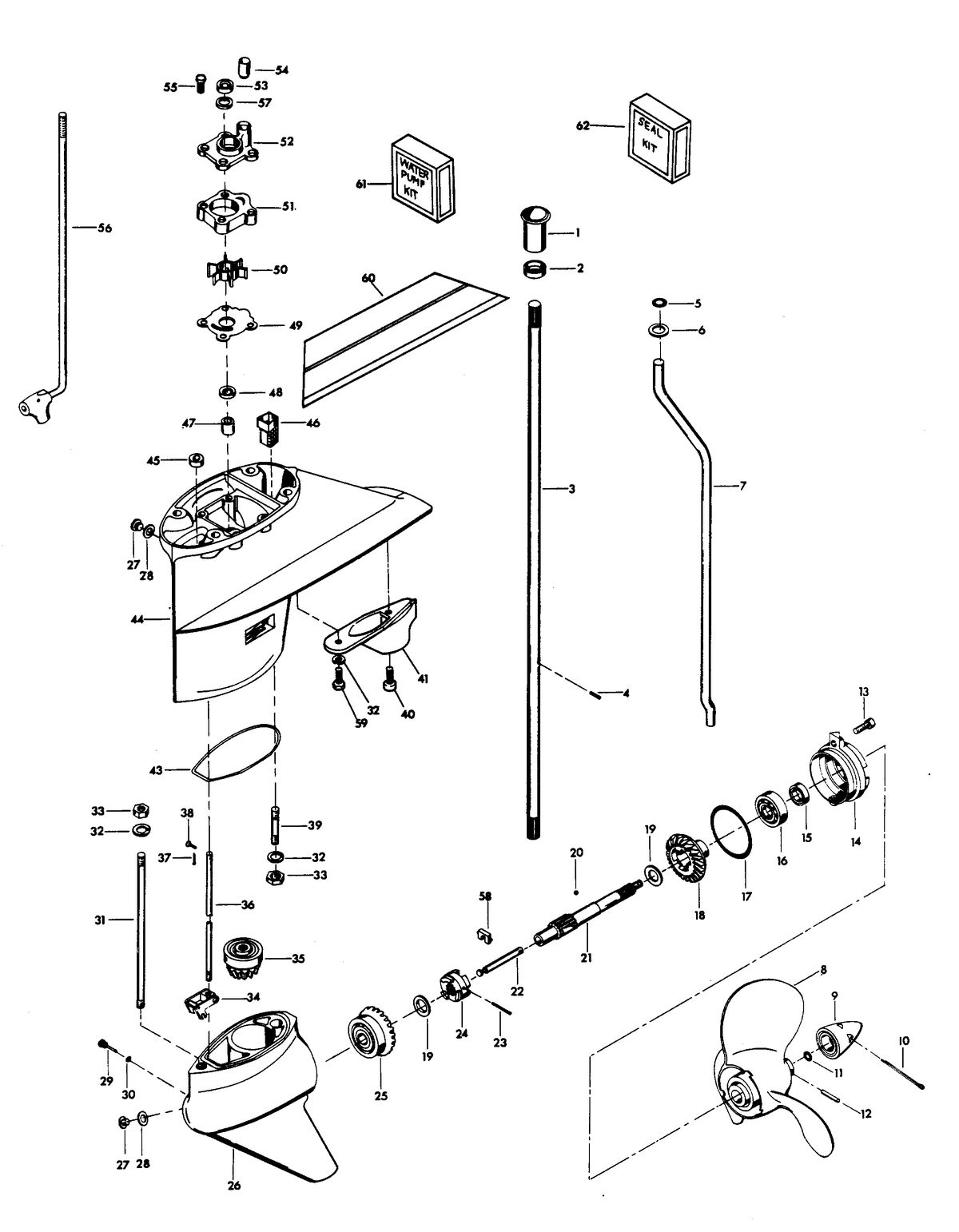 CHRYSLER 35 H.P. GEAR HOUSING